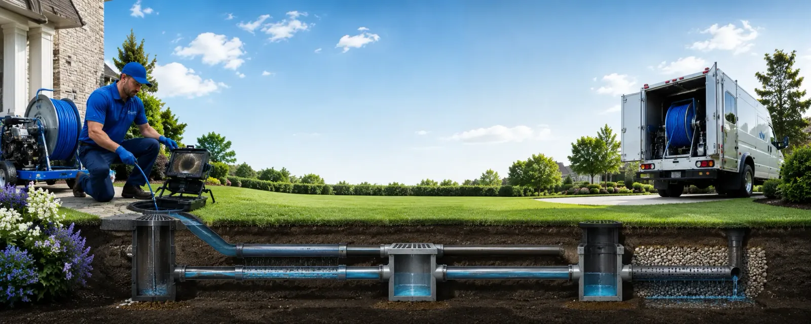 Outdoor drain cleaning information for Glen Jean, WV